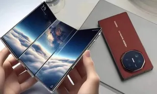 Imagem ilustrativa da imagem Huawei apresenta o primeiro celular dobrável em três partes