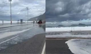 Imagem ilustrativa da imagem Idoso morre arrastado por onda forte no Rio em dia de ressaca no mar