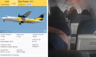 Imagem ilustrativa da imagem Jornalista voou um dia antes no mesmo avião que caiu em SP e filmou problemas no ar