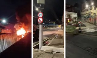 Imagem ilustrativa da imagem Ônibus é incendiado após morte de suspeito em confronto com a PM em Vila Velha