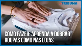 Imagem ilustrativa da imagem VÍDEO | Aprenda a dobrar roupas como nas lojas