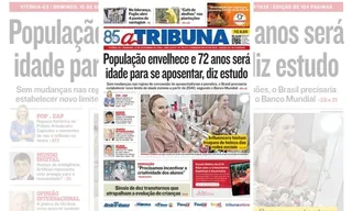 Imagem ilustrativa da imagem Veja os destaques do jornal A Tribuna deste domingo, dia 15 de setembro