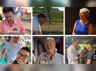 Muribeca com eleitora e Roberto Carlos e Contarato