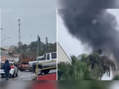 Aeronave caiu em um condomínio no bairro Capela, em Vinhedo (SP), no início da tarde desta sexta-feira