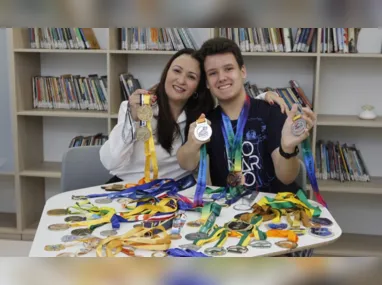 Gabriel Volpato Lima e Pablo Fernando de Azurza fizeram três provas cada um para conseguir a nota final