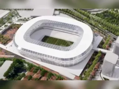 Imagem ilustrativa da imagem Rodolfo Landim revela a data de inauguração do futuro estádio do Flamengo