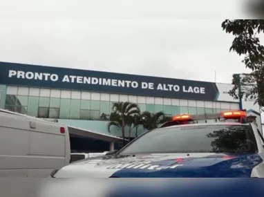 Câmera de videomonitoramento mostra o momento em que o comerciante é abordado pela Guarda Municipal, na avenida Leitão da Silva, em Vitória