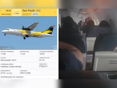 Imagem ilustrativa da imagem Jornalista voou um dia antes no mesmo avião que caiu em SP e filmou problemas no ar