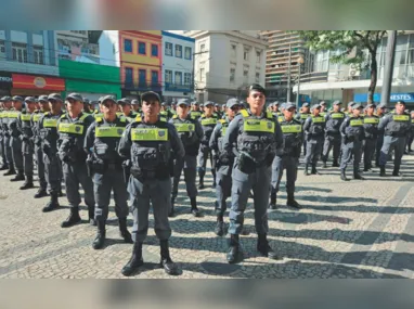 Material apreendido pela polícia