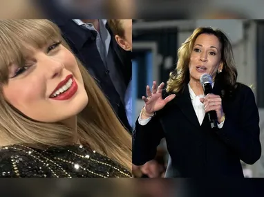 Imagem ilustrativa da imagem Nos EUA, Taylor Swift anuncia apoio a Kamala Harris após debate presidencial