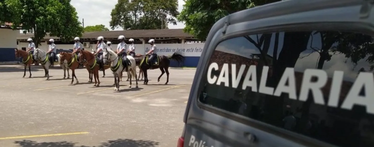 Imagem ilustrativa da imagem Policial militar é hospitalizado após acidente com cavalo na Serra