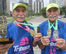 Imagem ilustrativa da imagem Corrida Tribuna Ruas da Cidade: gêmeos ensinam segredo da saúde e disposição