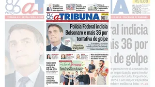 Imagem ilustrativa da imagem Confira os destaques do jornal A Tribuna desta sexta-feira