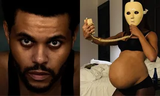 Imagem ilustrativa da imagem Anitta e The Weeknd lançam clipe que explica 'gravidez' macabra da cantora