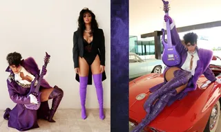 Imagem ilustrativa da imagem Beyoncé aparece vestida como Prince e fãs especulam novo álbum de rock