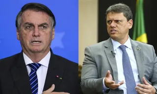 Imagem ilustrativa da imagem Bolsonaro minimiza potencial de Tarcísio e diz sobre 2026: 'O candidato sou eu'