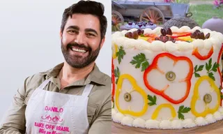 Imagem ilustrativa da imagem Confeiteiro capixaba faz bolo de moqueca no Bake Off Brasil