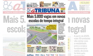 Imagem ilustrativa da imagem Confira os destaques do jornal A Tribuna desta quarta-feira