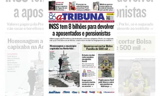 Imagem ilustrativa da imagem Confira os destaques do jornal A Tribuna desta quarta-feira