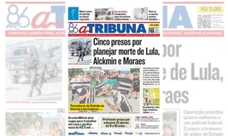 Imagem ilustrativa da imagem Confira os destaques do jornal A Tribuna desta quarta-feira 20/11