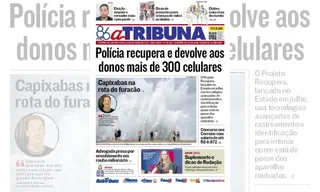 Imagem ilustrativa da imagem Confira os destaques do jornal A Tribuna desta quinta-feira