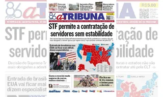 Imagem ilustrativa da imagem Confira os destaques do jornal A Tribuna desta quinta-feira