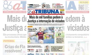 Imagem ilustrativa da imagem Confira os destaques do jornal A Tribuna desta quinta-feira