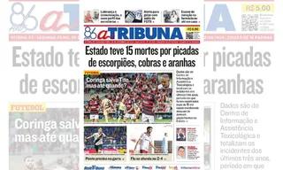 Imagem ilustrativa da imagem Confira os destaques do jornal A Tribuna desta segunda-feira