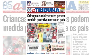 Imagem ilustrativa da imagem Confira os destaques do jornal A Tribuna desta sexta-feira