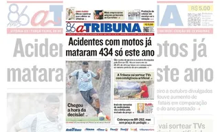 Imagem ilustrativa da imagem Confira os destaques do jornal A Tribuna desta terça-feira