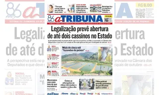 Imagem ilustrativa da imagem Confira os destaques do jornal A Tribuna deste domingo