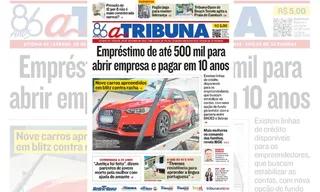 Imagem ilustrativa da imagem Confira os destaques do jornal A Tribuna deste sábado