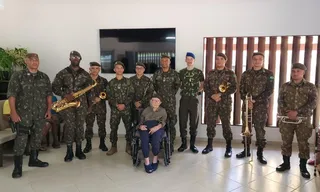 Imagem ilustrativa da imagem Exercito realiza homenagem aos 106 anos de ex-combatente em Cachoeiro de Itapemirim