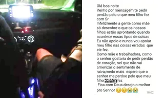 Imagem ilustrativa da imagem Mãe de jovem que torturou motorista em Vila Velha pede desculpas: 'Não apoio'