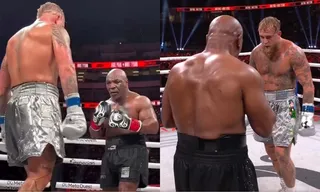 Imagem ilustrativa da imagem Mike Tyson perde para a idade e para Jake Paul por pontos diante de 80 mil pessoas