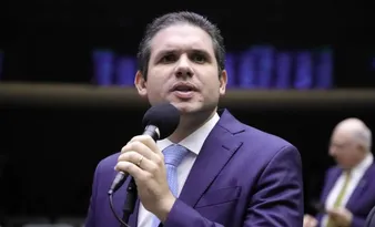 Imagem ilustrativa da imagem Hugo Motta pode ter votação próxima a de Lira
