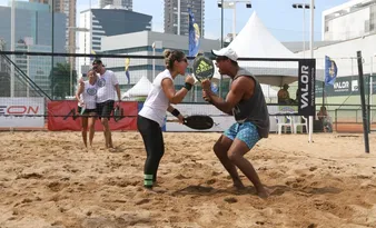 Imagem ilustrativa da imagem Tribuna Open de Beach Tennis: Feras vão agitar a orla de Camburi