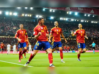 Luis Díaz, da Colômbia, comemora após marcar gol na partida contra o Chile válida pelas Eliminatórias Sul- Americanas para a Copa do Mundo FIFA de 2026, realizada no Estádio Metropolitano Roberto Melendez, em Barranquilla, na Colômbia, nesta terça-feira, 15