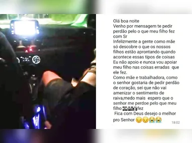 Imagem ilustrativa da imagem Mãe de jovem que torturou motorista em Vila Velha pede desculpas: 'Não apoio'