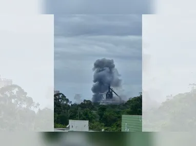 Explosão assustou moradores no Porto de Tubarão