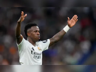 Com 3 de Vini Jr, Real Madrid goleia o Osasuna após 2 derrotas seguidas em casa