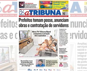 Imagem ilustrativa da imagem Confira os destaques do jornal A Tribuna desta quinta-feira