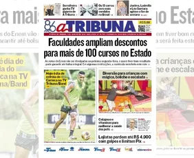 Imagem ilustrativa da imagem Confira os destaques do jornal A Tribuna deste sábado