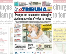 Imagem ilustrativa da imagem Veja os destaques do jornal A Tribuna deste domingo, dia 12 de janeiro