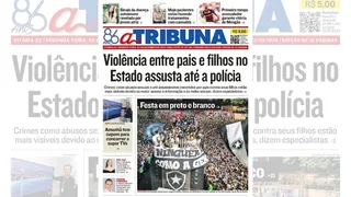 Imagem ilustrativa da imagem Confira os destaques do jornal A Tribuna desta segunda-feira