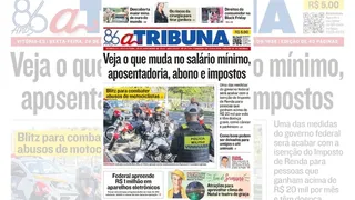 Imagem ilustrativa da imagem Confira os destaques do jornal A Tribuna desta sexta-feira