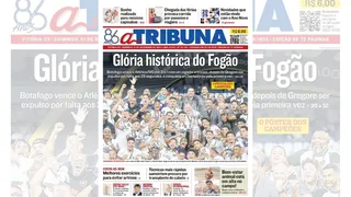 Imagem ilustrativa da imagem Confira os destaques do jornal A Tribuna deste domingo