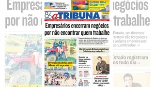 Imagem ilustrativa da imagem Confira os destaques do jornal A Tribuna deste sábado