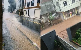 Imagem ilustrativa da imagem Chuva de granizo destelha casas e alaga ruas no Sul do ES