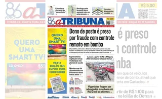 Imagem ilustrativa da imagem Confira os destaques do jornal A Tribuna desta quarta-feira